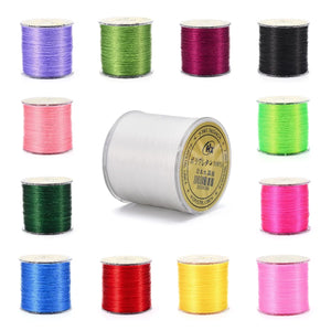 0.5mm Elastic Crystal Beading Cord - 300m Roll for Jewelry Making