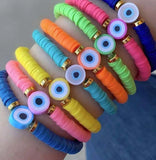 300pcs 10mm Clay Beads Kit Smile Face Fruit Flower DIY Jewelry Making