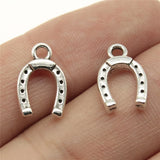 300pcs 14x9mm Horseshoe Pendants Lucky Charm Horse Shoe Pendant