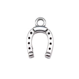 300pcs 14x9mm Horseshoe Pendants Lucky Charm Horse Shoe Pendant