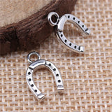 300pcs 14x9mm Horseshoe Pendants Lucky Charm Horse Shoe Pendant