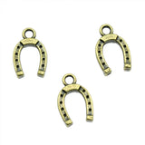 300pcs 14x9mm Horseshoe Pendants Lucky Charm Horse Shoe Pendant