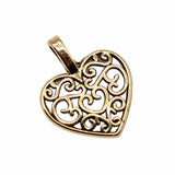 300pcs 15x18mm Metal Love Heart Charm - Jewelry Pendant Making