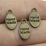 300pcs Double Sided Hand Charm - Antique Bronze Hand Charm