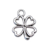 300pcs Charms Clover Flower Pendant DIY Bracelet Necklace Findings