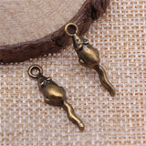 300pcs 24x6mm Small Mouse Rat Pendant Charm For Jewelry Making