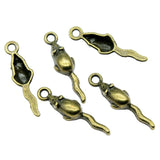 300pcs 24x6mm Small Mouse Rat Pendant Charm For Jewelry Making