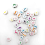 300pcs 6mm Mix Letter Arabic Beads Square Alphabet Beads Acrylic Beads