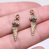 300pcs 7x26mm Umbrella Charm Pendant DIY Jewelry Findings