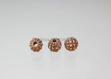 300pcs 8mm Acrylic Round Stripe Natural Wood Beads JB119#