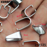 300pcs 8mm Melon Seeds Stainless Steel Hook Pendant Jewelry DIY Parts