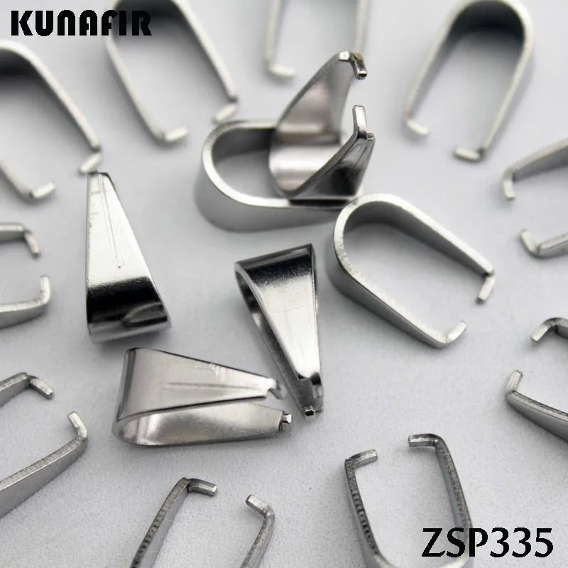 300pcs 8mm Melon Seeds Stainless Steel Hook Pendant Jewelry DIY Parts