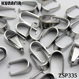 300pcs 8mm Melon Seeds Stainless Steel Hook Pendant Jewelry DIY Parts