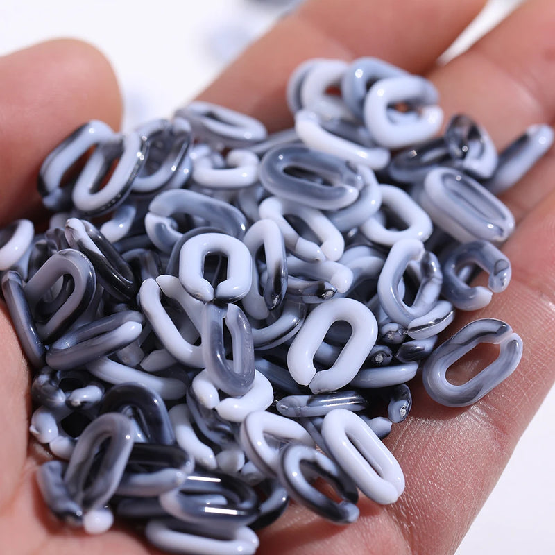300pcs Acrylic Link Chain Beads for DIY Bracelet Necklace