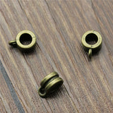 300pcs Charm Clip Clasp Bail Beads 9x7x4mm