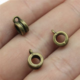300pcs Charm Clip Clasp Bail Beads 9x7x4mm