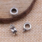 300pcs Charm Clip Clasp Bail Beads 9x7x4mm
