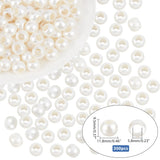 300pcs Large Hole ABS Pearl Beads for Jewelry Making DIY