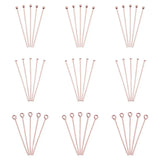 300pcs Brass Flat Head Pins Rose Ball Head Flat Head Pins Jewelry DIY
