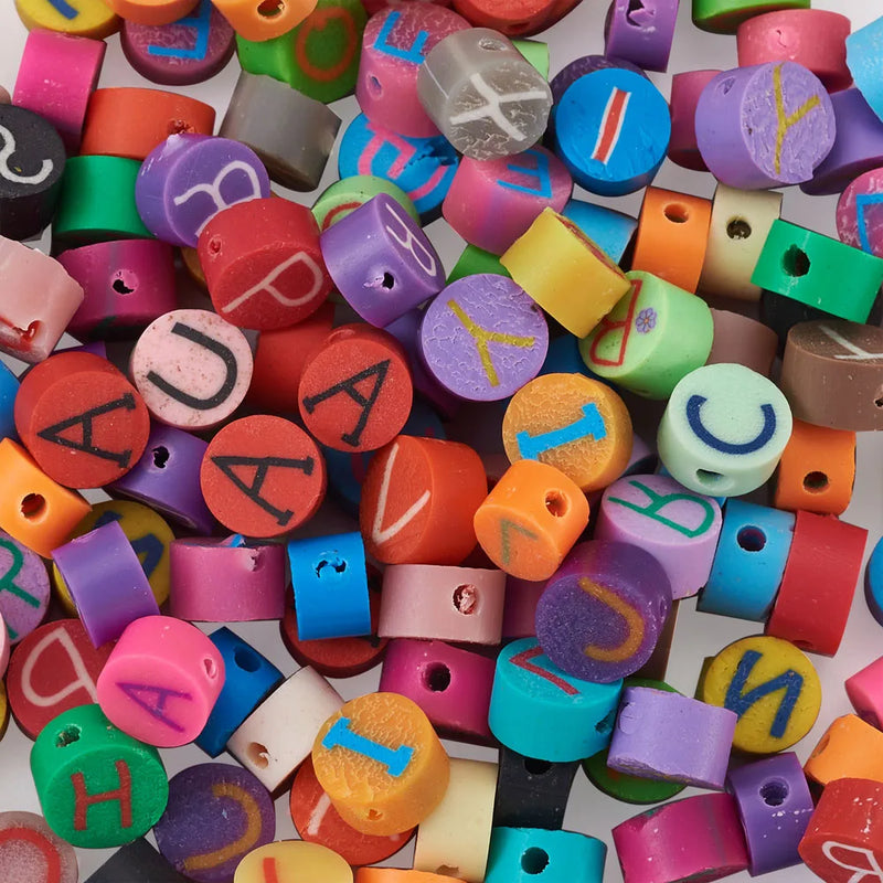 300pcs Mixed Capital Letter Beads for DIY Jewelry Making