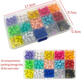 300pcs Acrylic Smiley Beads for DIY Jewelry Making