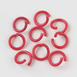 300pcs Open Single Jump Rings & Split Rings for DIY Jewelry Making, 8~8.5x1mm