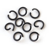 300pcs Open Single Jump Rings & Split Rings for DIY Jewelry Making, 8~8.5x1mm