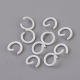 300pcs Open Single Jump Rings & Split Rings for DIY Jewelry Making, 8~8.5x1mm