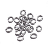 300pcs Open Single Jump Rings & Split Rings for DIY Jewelry Making, 8~8.5x1mm
