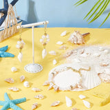 300pcs Seashell Beads 2 Styles Ocean Beach Spiral Shells Craft Charms 1mm Hole