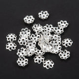 300pcs Small Brass Bead Cap End Caps Cone Flower Filigree Spacer Bead