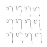 300pcs Steel Earring Hooks Surgical Fish Ear Wire for Jewelry Making 22x12x2mm