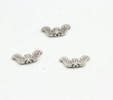 300pcs Antique Silver Wing Spacer Beads 19mmx8mm