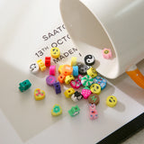 300pcs Polymer Clay Spacer Beads Mixed Styles for Jewelry Making DIY