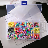 300pcs Polymer Clay Spacer Beads Mixed Styles for Jewelry Making DIY