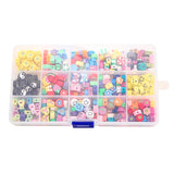 300pcs Polymer Clay Spacer Beads Mixed Styles for Jewelry Making DIY