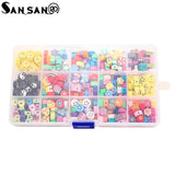 300pcs Smiley Animal Polymer Clay Beads DIY Jewelry Making Accessories