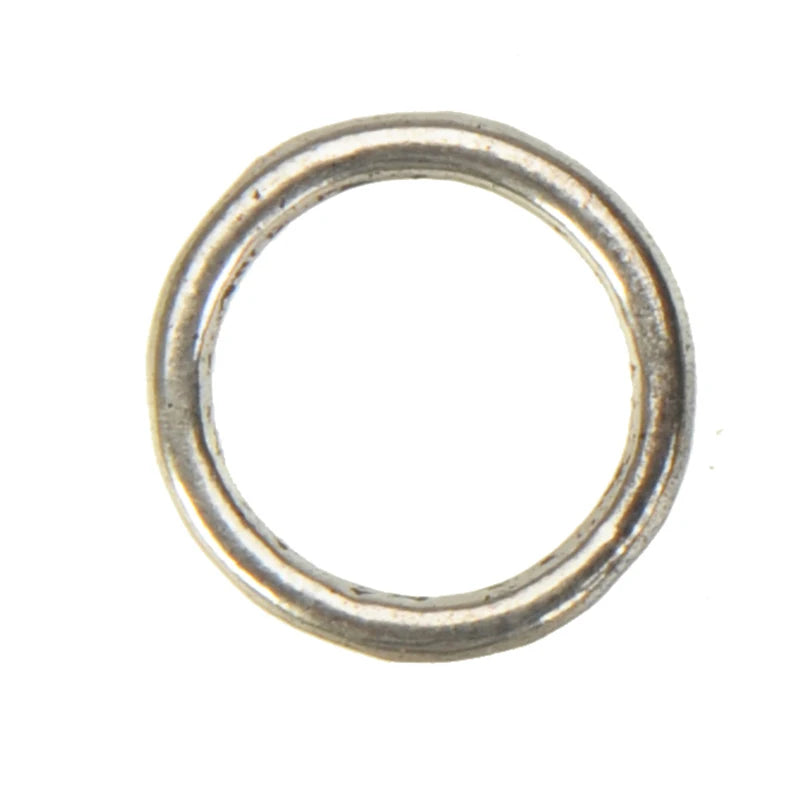 300pcs 10mm Round Circle DIY Jewellery Accessories Vintage Silver Metal