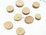 300pcs Mini Wood Circle Beads 15-25mm Tree Slices Rustic Decor