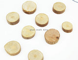 300pcs Mini Wood Circle Beads 15-25mm Tree Slices Rustic Decor