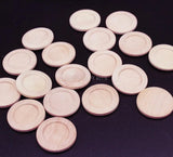 300pcs 23mm Wood Glass Cabochons Settings Tray 15mm - Wood Bezel Blanks