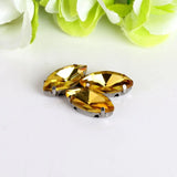 300pcs 7x15mm Horse Eye Sewing Rhinestone with Claws Setting
