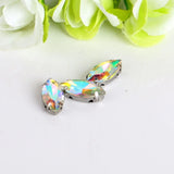300pcs 7x15mm Horse Eye Sewing Rhinestone with Claws Setting