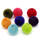 300pcs Velvet Beads Jewelry Making Choker Necklace Tassel Charms DIY
