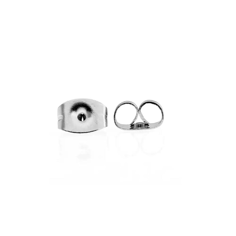 300pcs Stainless Steel Earring Backs Butterfly Ear Stud Care Cap