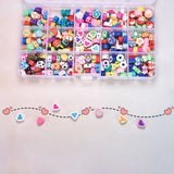 300pcs 10mm Polymer Clay Beads DIY Jewelry Making Set