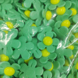 300pcs 22mm Acrylic Flower Sticker Beads for Jewelry Making