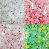 300pcs 22mm Acrylic Flower Sticker Beads for Jewelry Making
