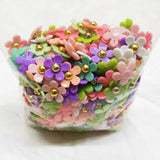 300pcs 22mm Korea DIY Candy Acrylic Flower Beads for Jewelry Making