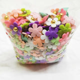 300pcs 22mm Korea DIY Candy Acrylic Flower Beads for Jewelry Making